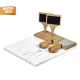 Set de cocina con tabla de mármol