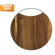 Tabla redonda de madera para picar alimentos
