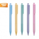 Bolígrafo de plástico con colores pastel