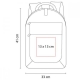 Mochila de poliéster de color café