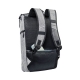 Mochila de poliéster color gris con negro