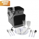 Hielera con set de picnic con servicio para dos personas