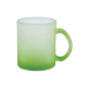 Taza de vidrio con degradado de color en la base capacidad de 11 oz