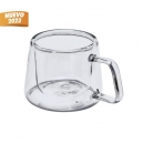 Taza de vidrio borosilicato de 6 oz
