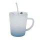 Taza de vidrio con color degradado capacidad de 400 pzs