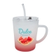 Taza de vidrio con color degradado capacidad de 400 pzs