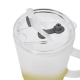 Taza de vidrio con color degradado capacidad de 400 pzs