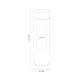 Termor de acero inoxidable con capacidad de 480 ml