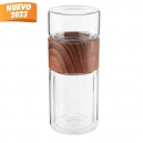 Termo de vidrio con doble pared capacidad de 140 ml y 200 ml