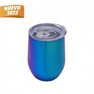 Termo de acero inoxidable con capacidad de 350 ml color tornasol