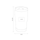 Termo de doble pared de acero inoxidable capacidad de 380 ml