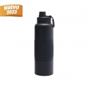 Termo con doble pared color negro capacidad de 1 200 ml
