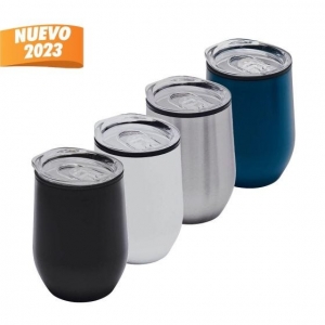 Termo de acero inoxidable con doble pared y capacidad de 350 ml
