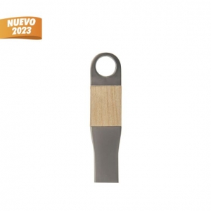 USB de madera y capacidad de 16 GB
