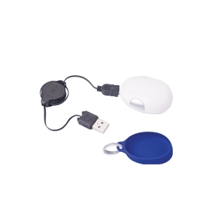 Mouse optico con cable retractil