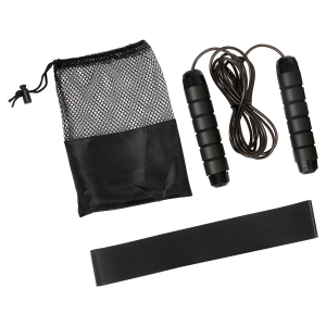 Set fitnnes con banda elástica y 1 cuerda