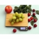 Báscula electrónica de cocina con diseño de bambú