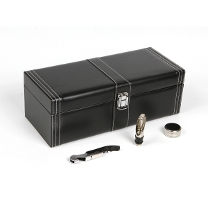 Set para vinos de curpiel
