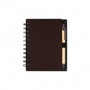 Libreta con pasta de fibra de café y plástico