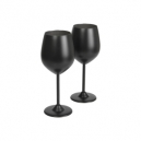 Juego de 2 copas para vino de acero inoxidable