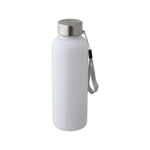 Botella de plástico color blanco con capacidad de 600 ml
