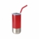 Termo doble pared con popote y capacidad de 480 ml