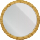 Espejo circular de bambú