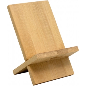 Soporte de escritorio para celular de bambú