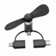 Mini ventilador portatil 3 en 1