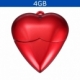 USB en forma de corazon con capacidad de 4GB