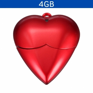 USB en forma de corazon con capacidad de 4GB