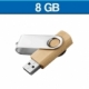 USB de madera giratoria de 8GB