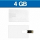 USB en forma de tarjeta capacidad de 4 GB