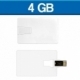 USB en forma de tarjeta capacidad de 4 GB