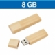 M emoria USB de bambú con tapa de 8GB