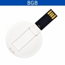 Memoria USB en forma de tarjeta redonda