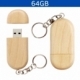Memoria USB de madera con capacidad de 64 GB