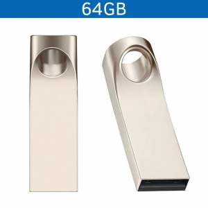 Memoria USB de metal con capacidad de 64 GB