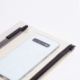 Libreta con funda transparente de plástico