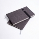 Libreta forrada en tela color gris