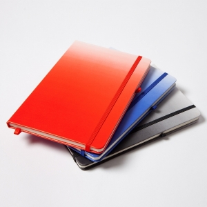 Libreta con cubierta dura de PU con degradado impreso