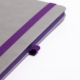 Libreta con cubierta dura de PU con 80 hojas rayadas