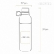 Botella de acero inoxidable de doble pared insulada