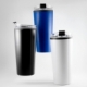 Termo de acero inoxidable y plástico con capacidad de 400 ml
