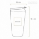 Termo de acero inoxidable y plástico con capacidad de 400 ml