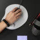 Mouse pad ergonómico con cubierta de tela