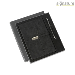 Carpeta de curpiel con libreta de 100 hojas rayadas