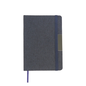 Libreta con pasta rígida de poliéster reciclado