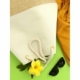 Bolsa de playa fabricada en poliéster y yute