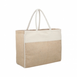 Bolsa de yute laminada con algodón